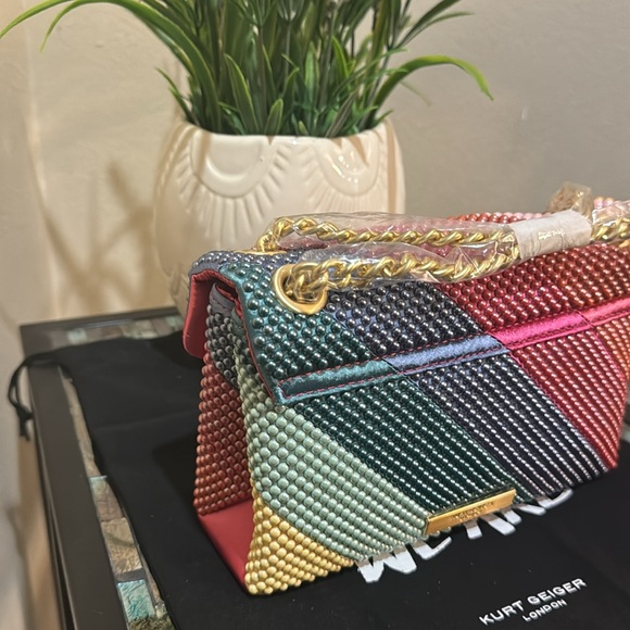 Kurt Geiger Mini Kensington Beaded Convertible Shoulder Bag - Picture 4 of 12